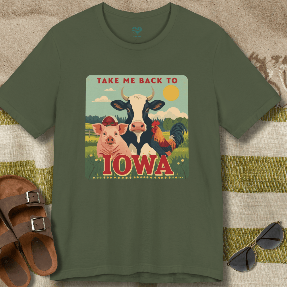 Iowa Farm Animals T-Shirt