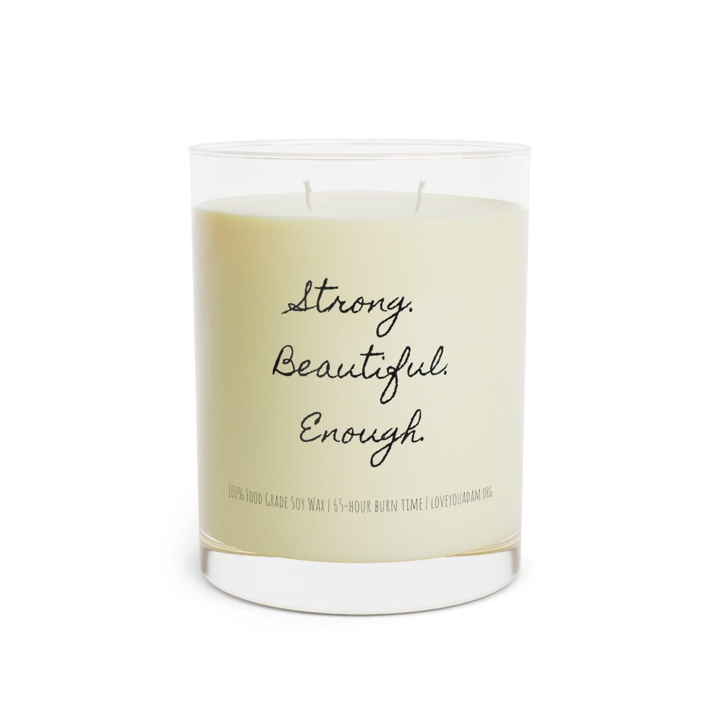 Scented Candle - Strong Beautiful Enough Aromatherapy Soy Wax 11oz - White Tea & Fig, Lavender & Sage, and Ocean Mist & Moss