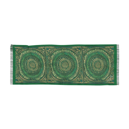 Green Medallion Scarf