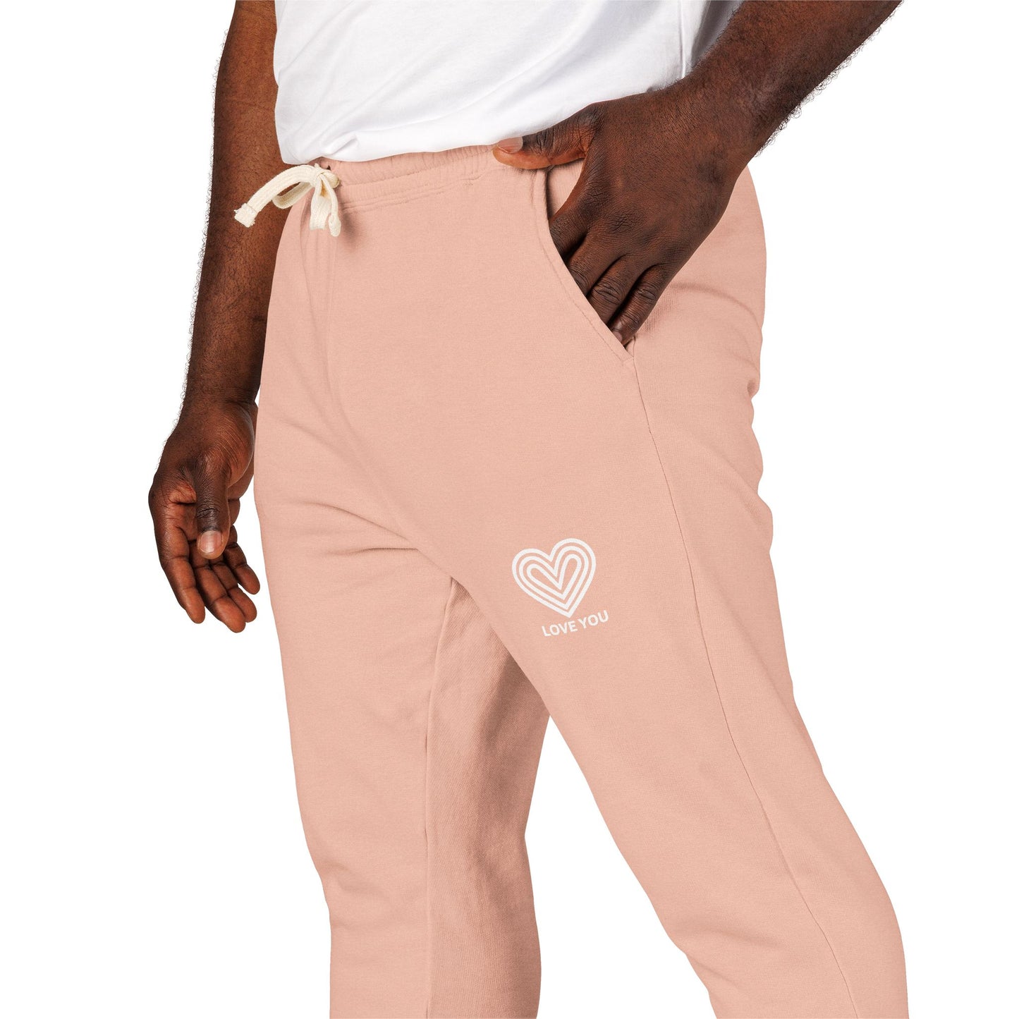 Garment-Dyed Fleece Sweatpants Cozy Lounge Pants (Support Suicide Prevention - 100% Proceeds)