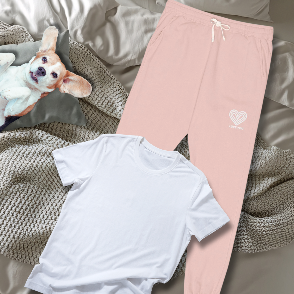 Garment-Dyed Fleece Sweatpants Cozy Lounge Pants (Support Suicide Prevention - 100% Proceeds)