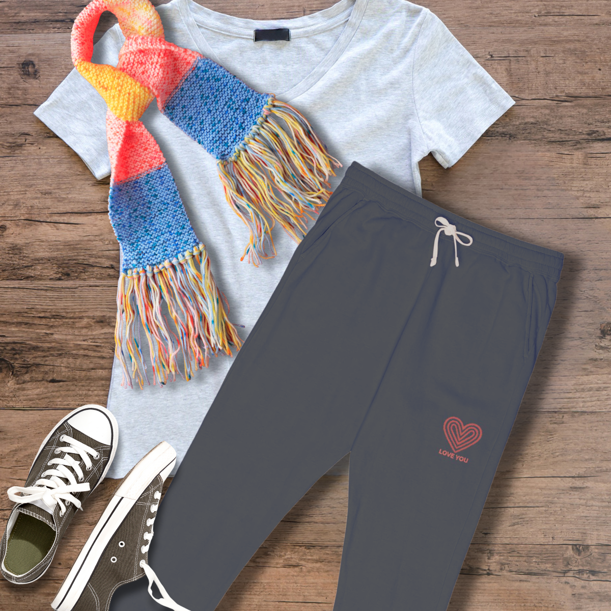 Garment-Dyed Fleece Sweatpants Cozy Lounge Pants (Support Suicide Prevention - 100% Proceeds)