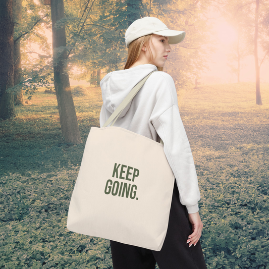 Inspirational Tote Grocery Gift Beach Bag - Keep Going