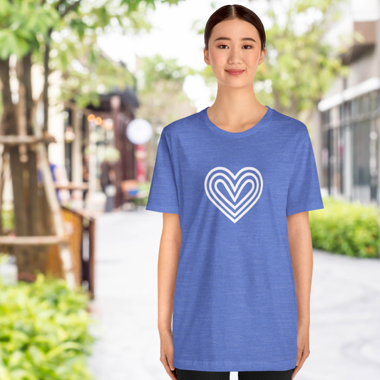 Unisex Short-Sleeve Tee Love You Heart T-Shirt