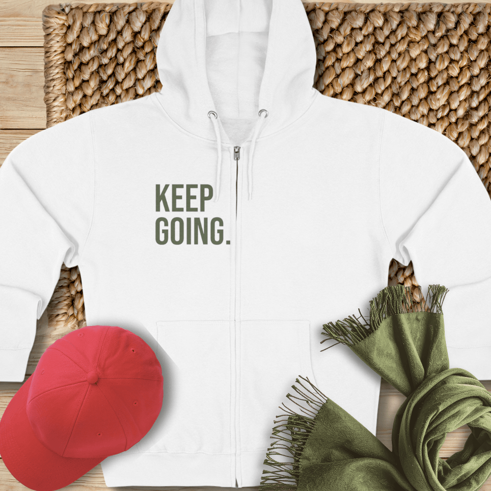 Keep Going Zip Hoodie