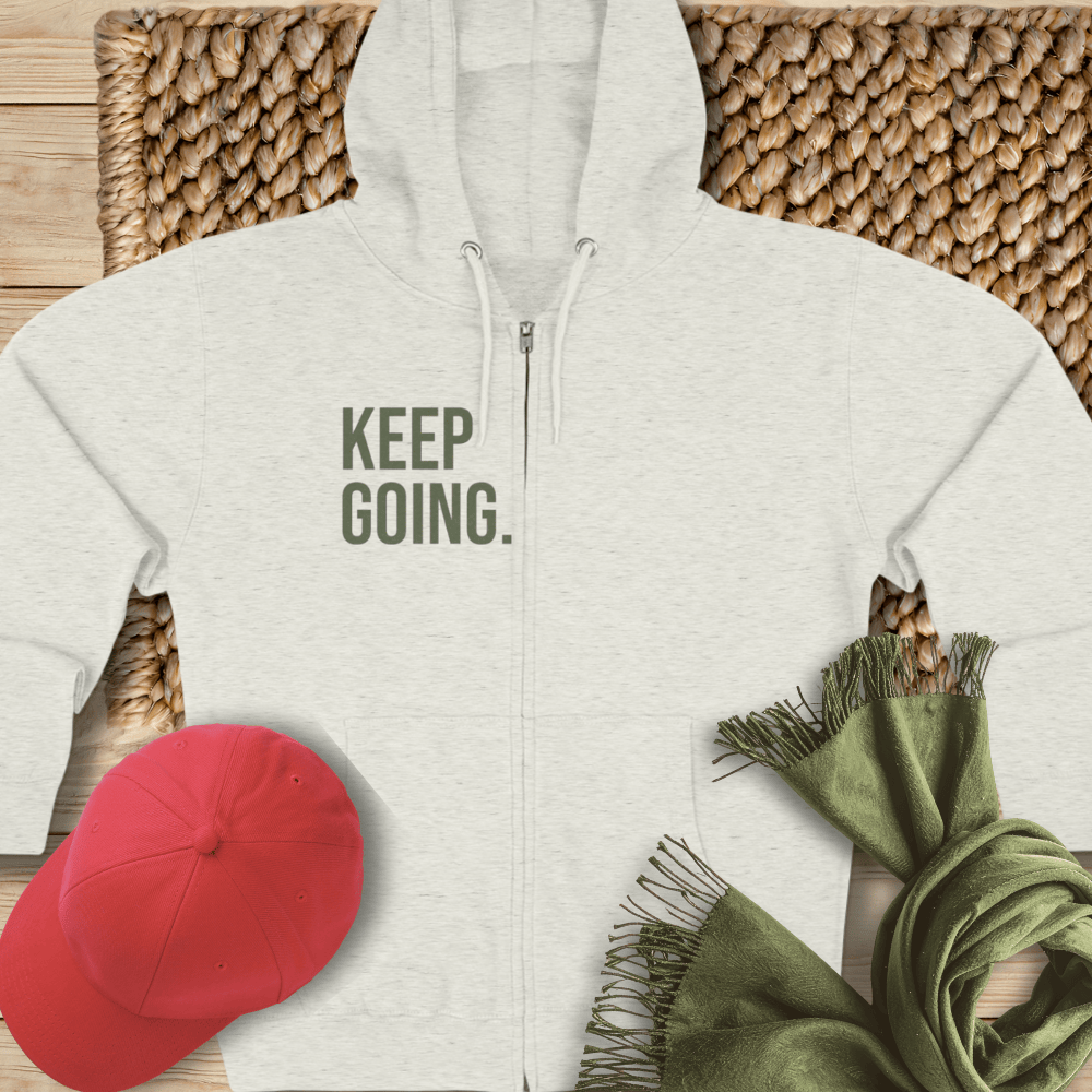 Keep Going Zip Hoodie