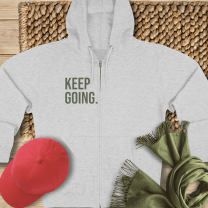 Keep Going Zip Hoodie