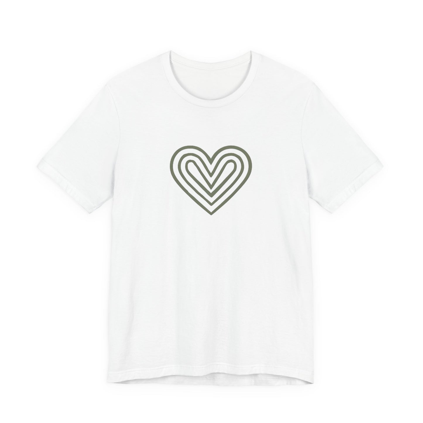 Unisex Short-Sleeve Tee Love You Heart T-Shirt