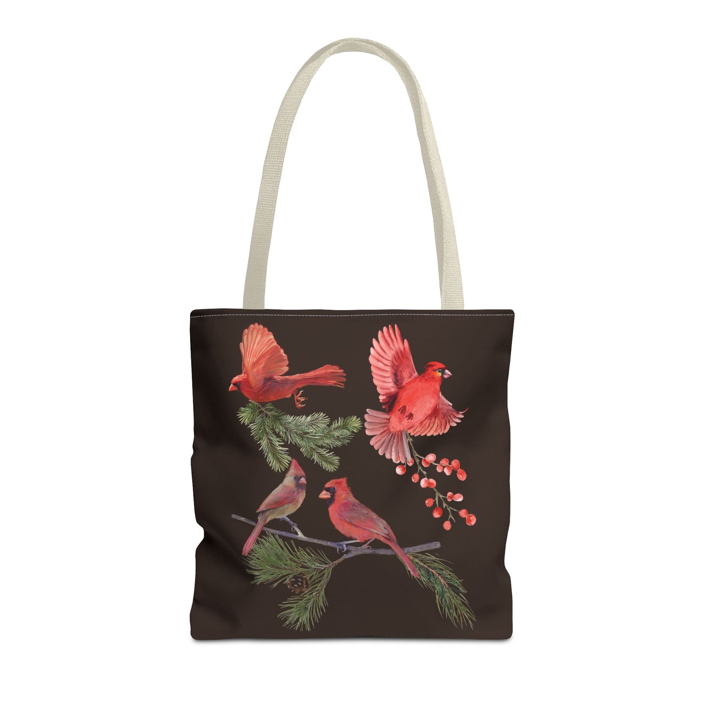Holiday Christmas Cardinal Gift and Tote Bag