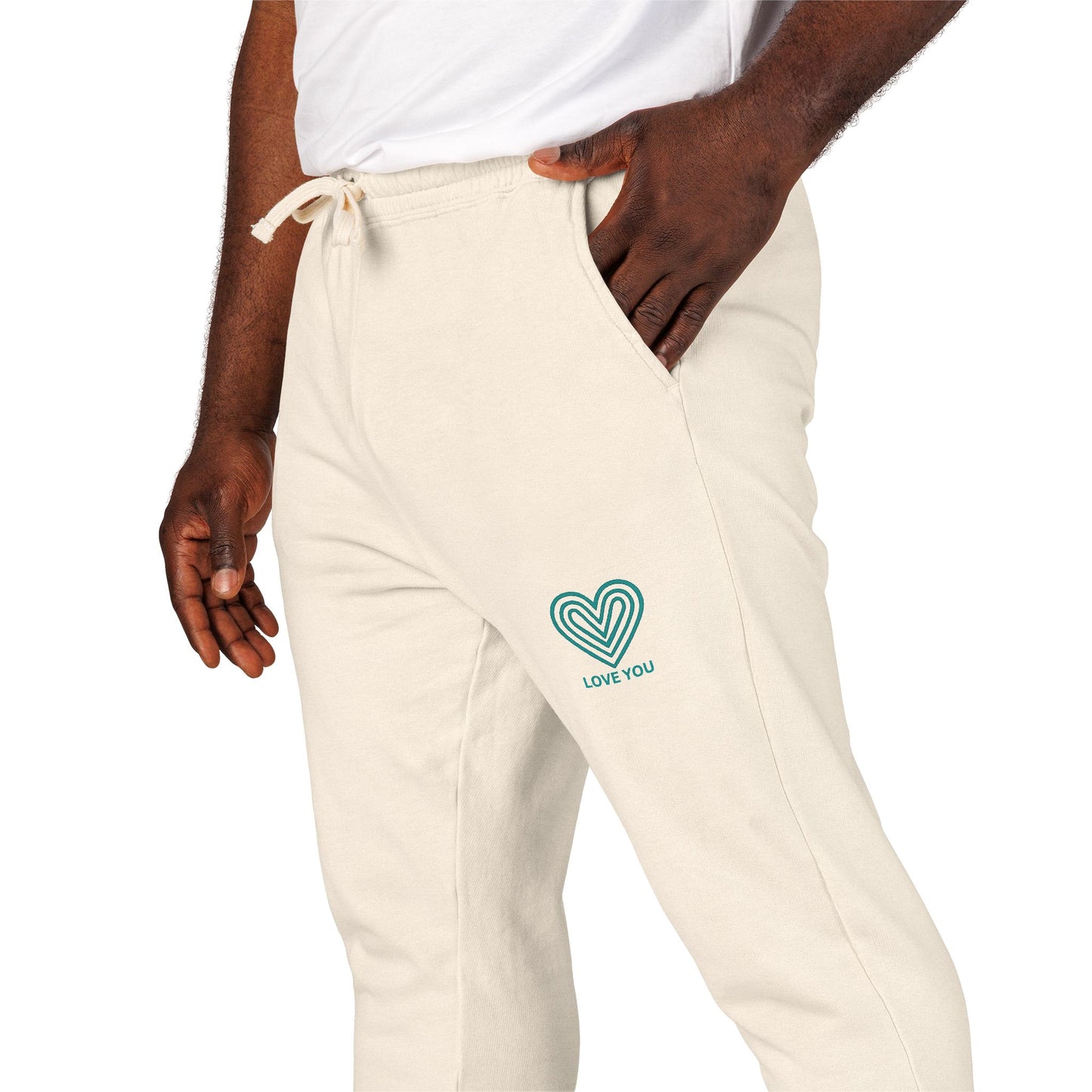 Garment-Dyed Fleece Sweatpants Cozy Lounge Pants (Support Suicide Prevention - 100% Proceeds)